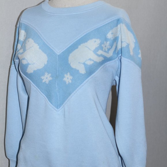 Fashion Force Icy Blue Polar Bear Sweater - Picture 7 of 11